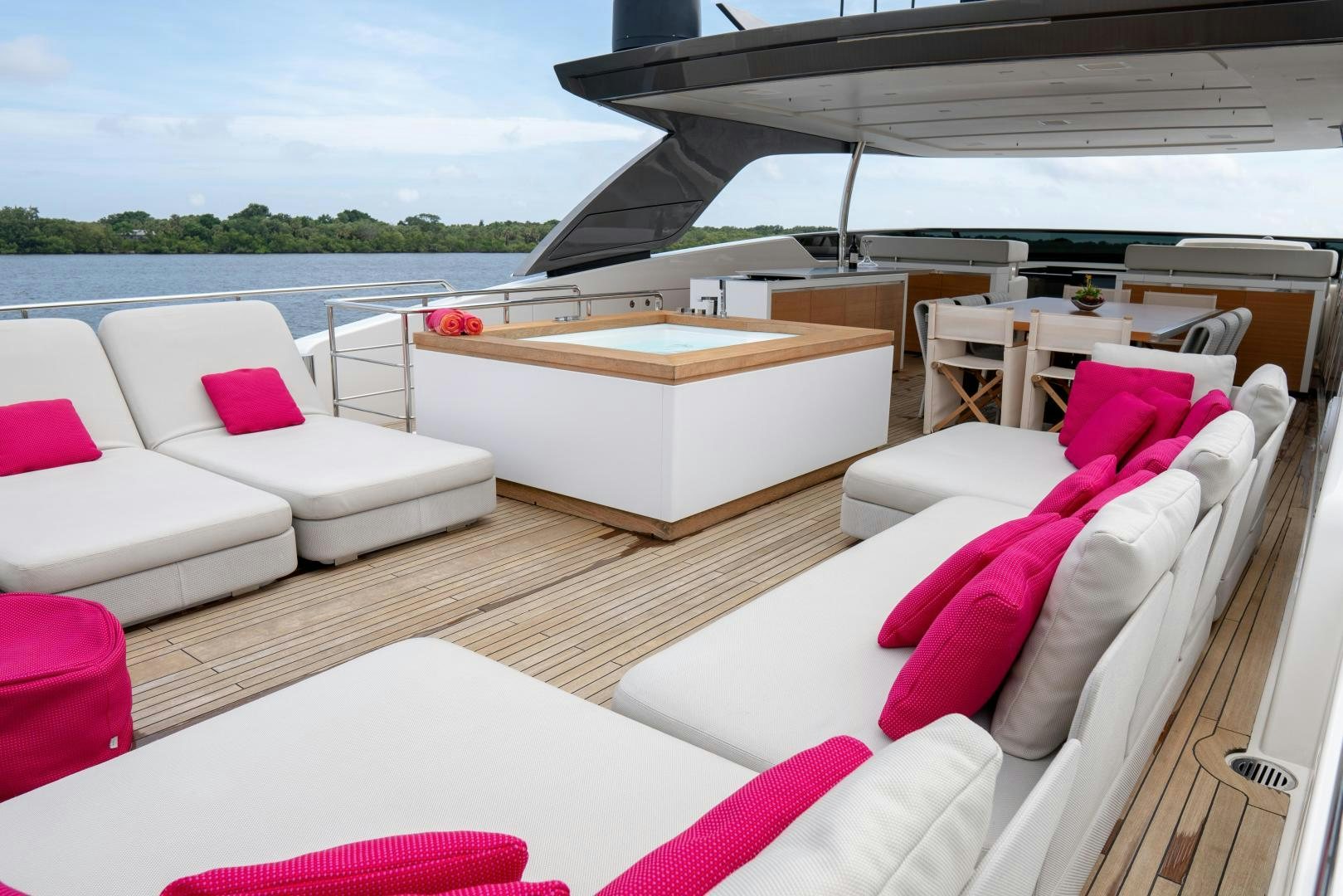 a boat on the water aboard BODACIOUS Yacht for Sale