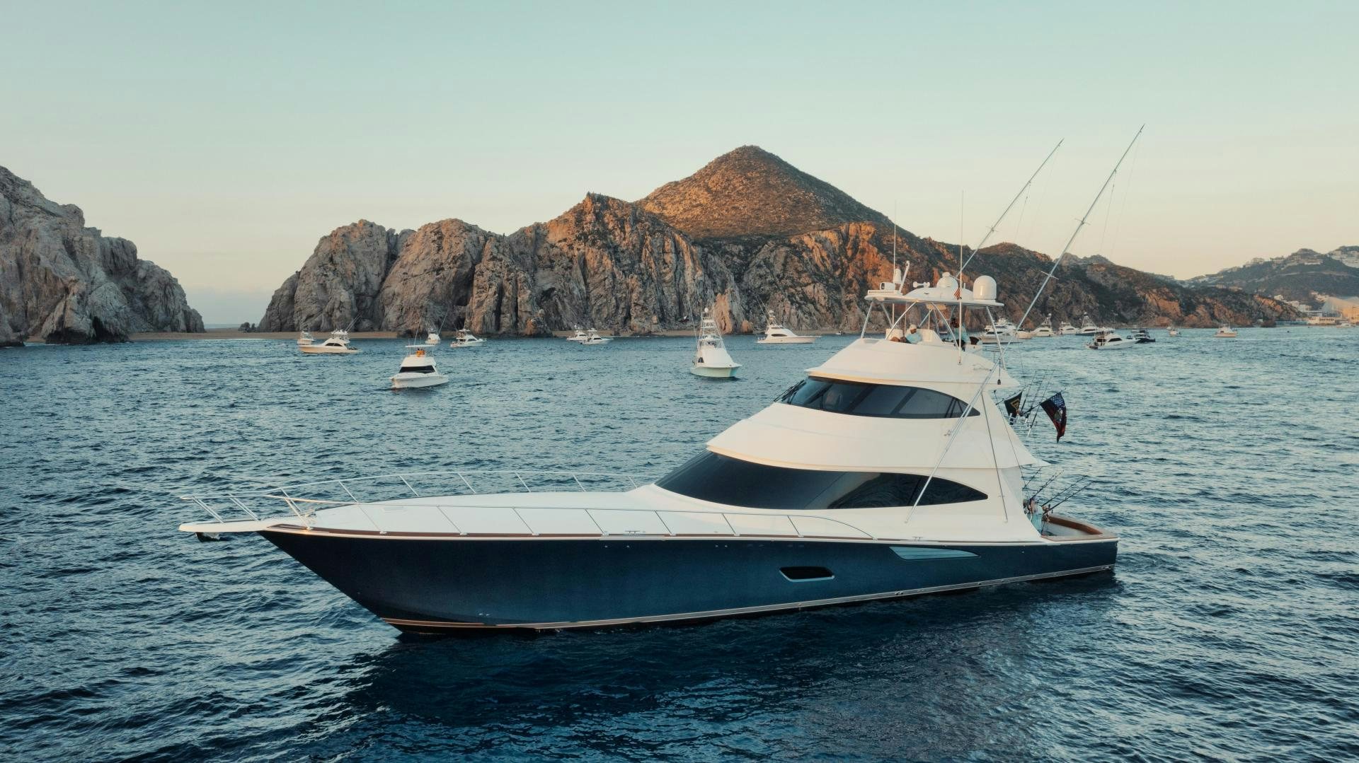 a boat in the water aboard TAG TEAM Yacht for Sale