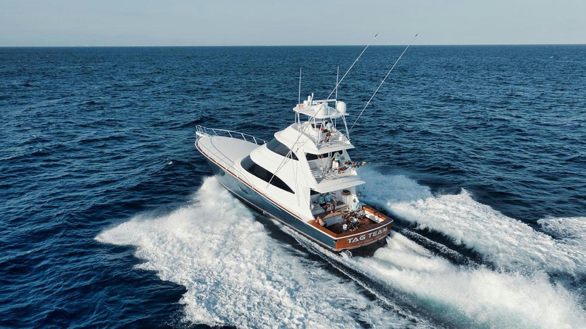 a boat on the water aboard TAG TEAM Yacht for Sale