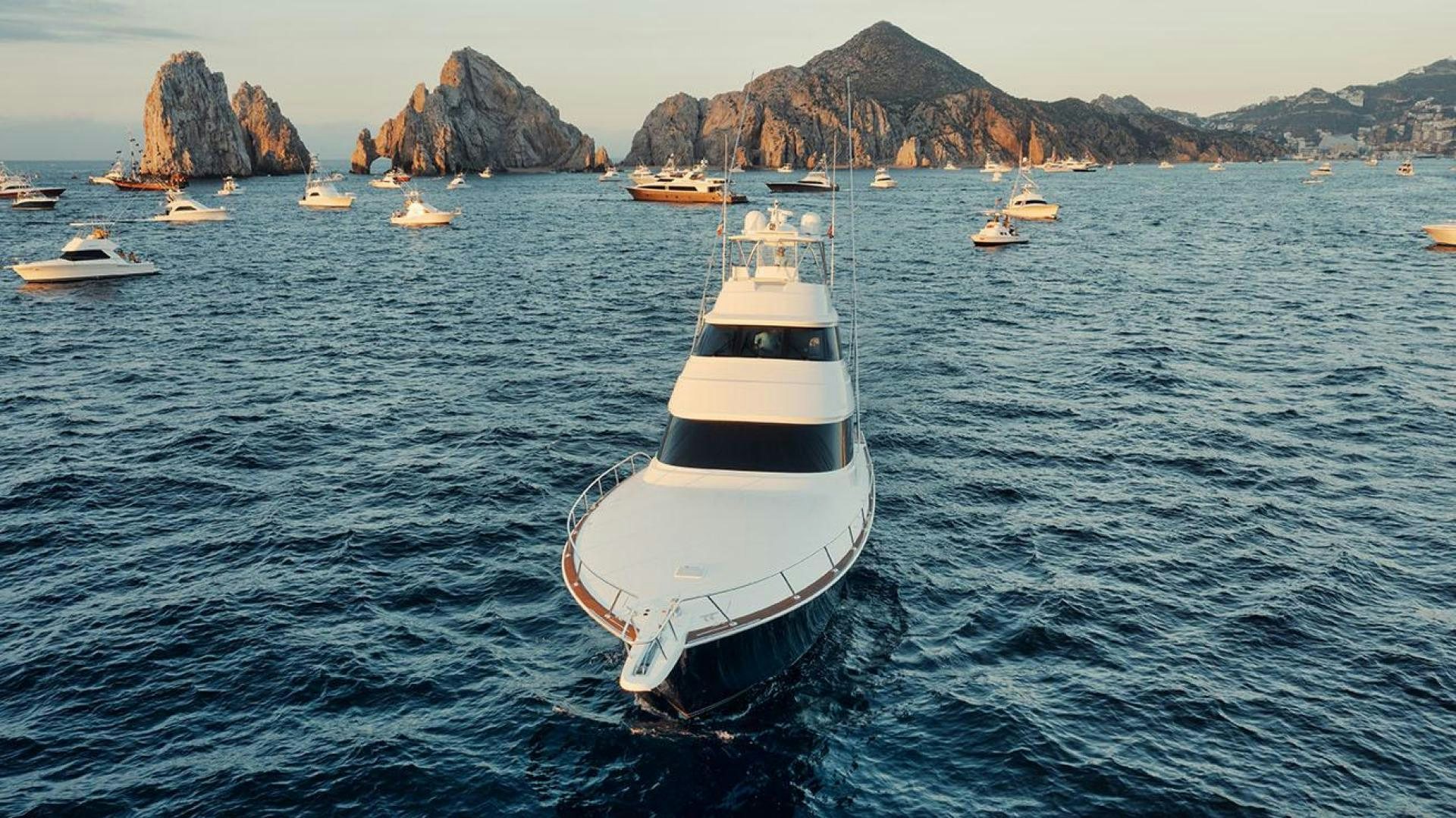 a boat in the water aboard TAG TEAM Yacht for Sale