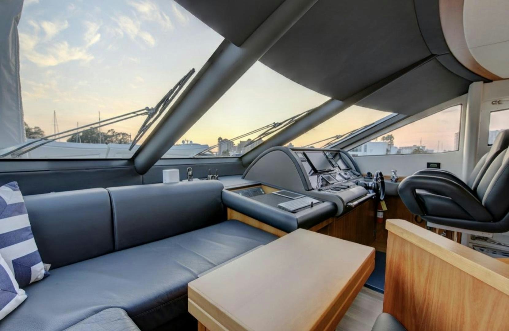 inside of a car aboard SEA C Yacht for Sale