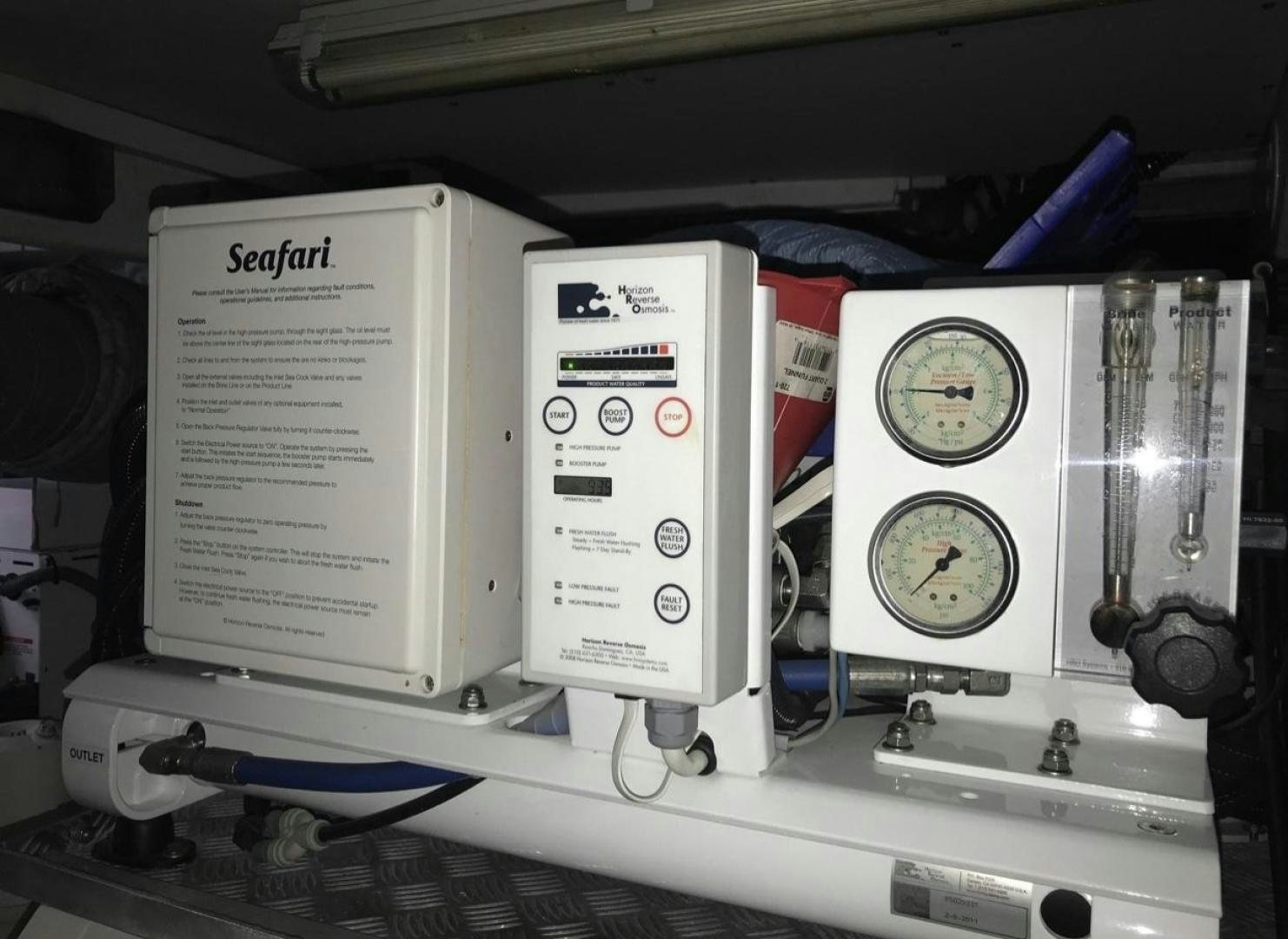 a machine with a screen aboard SEA C Yacht for Sale