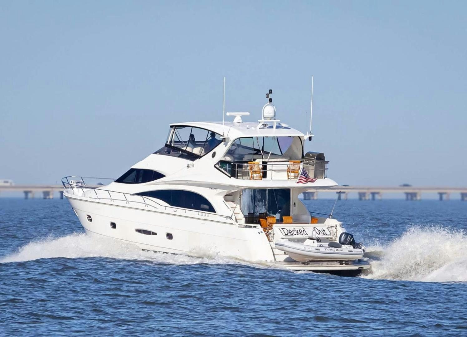 a boat on the water aboard DECKED OUT Yacht for Sale
