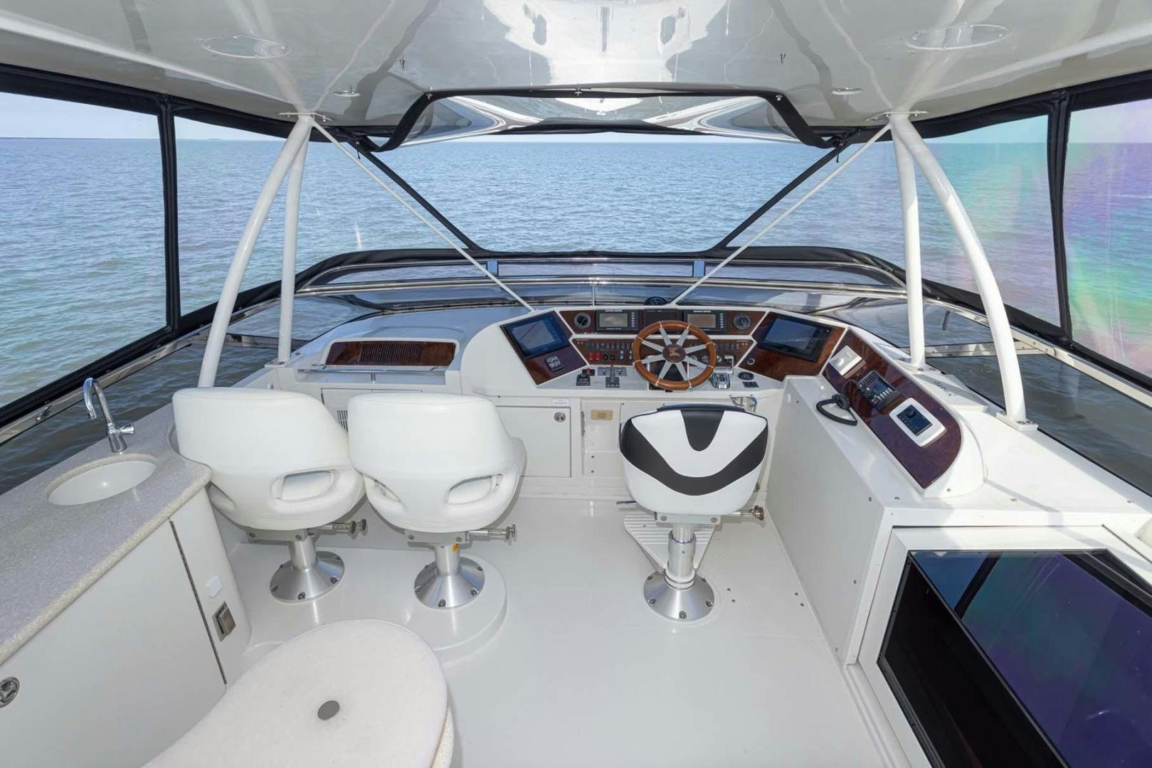 inside of a boat aboard DECKED OUT Yacht for Sale