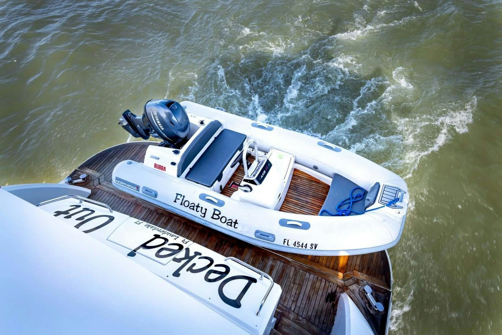 a boat in the water aboard DECKED OUT Yacht for Sale