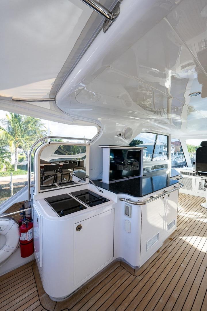 a large white machine with a stove aboard ODYSSEY Yacht for Sale