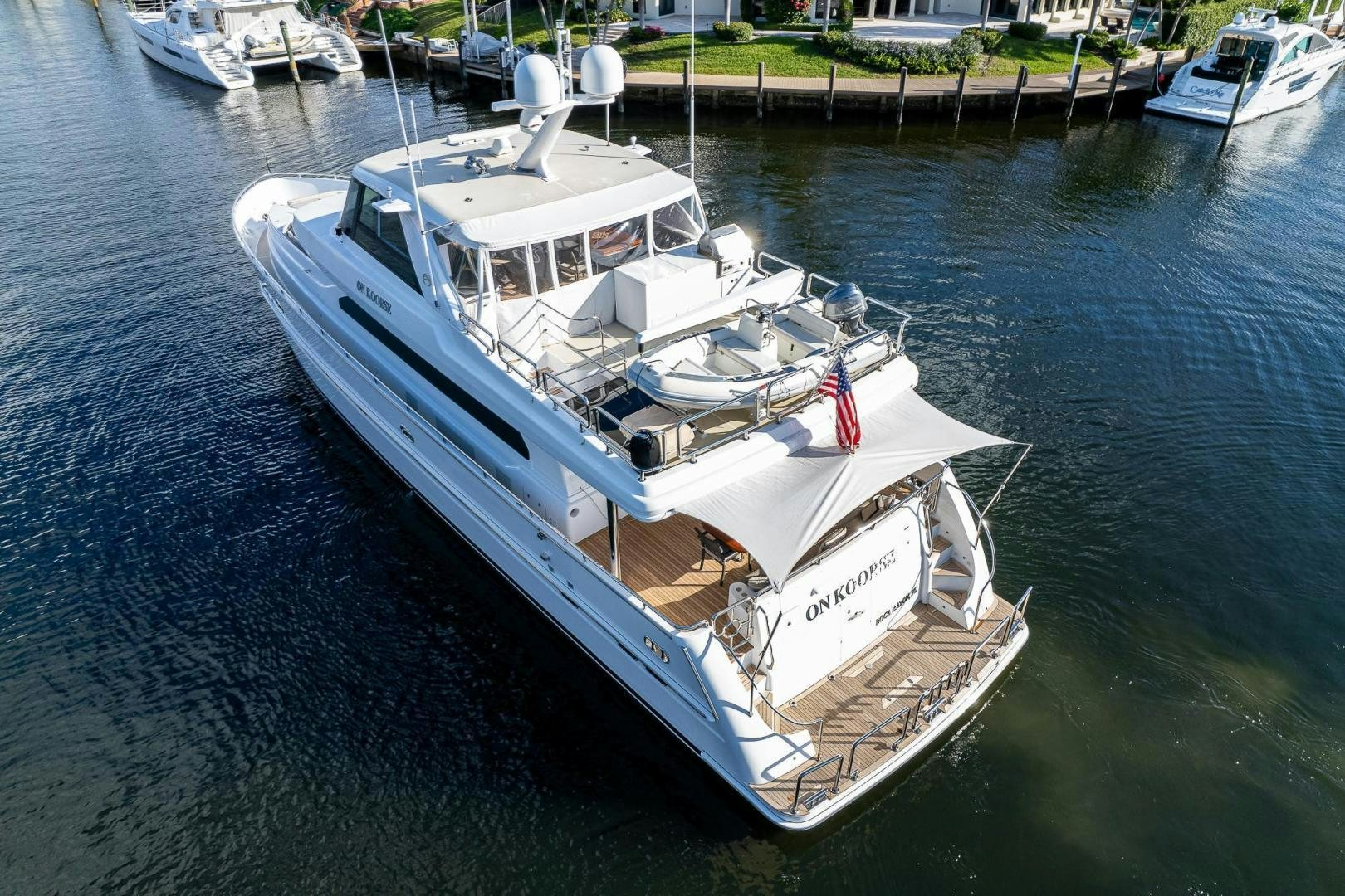 a boat in the water aboard ODYSSEY Yacht for Sale