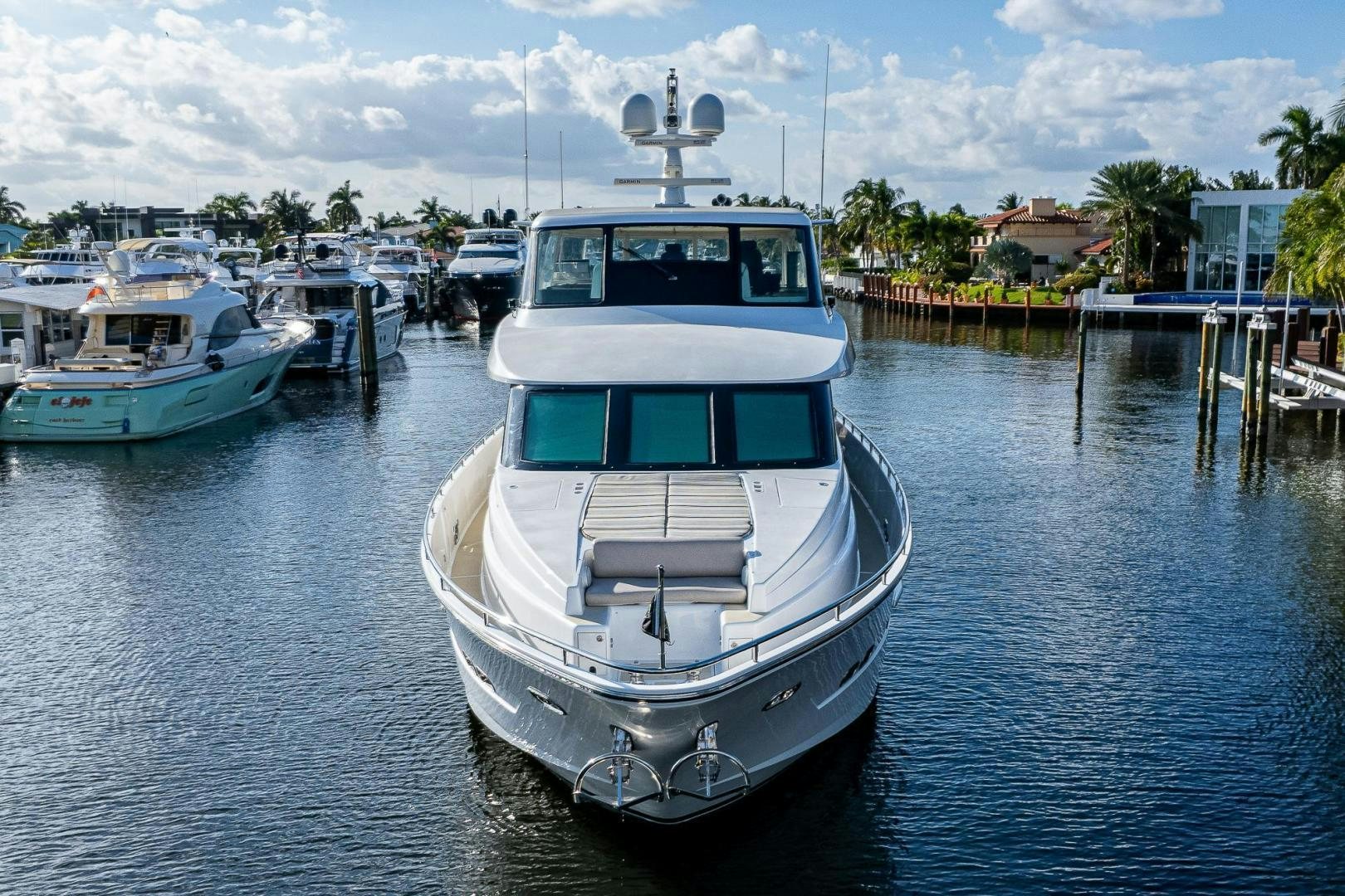 a group of boats are parked in a harbor aboard ODYSSEY Yacht for Sale