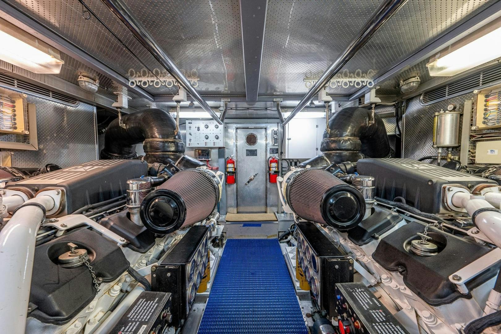a large machine in a room aboard ODYSSEY Yacht for Sale