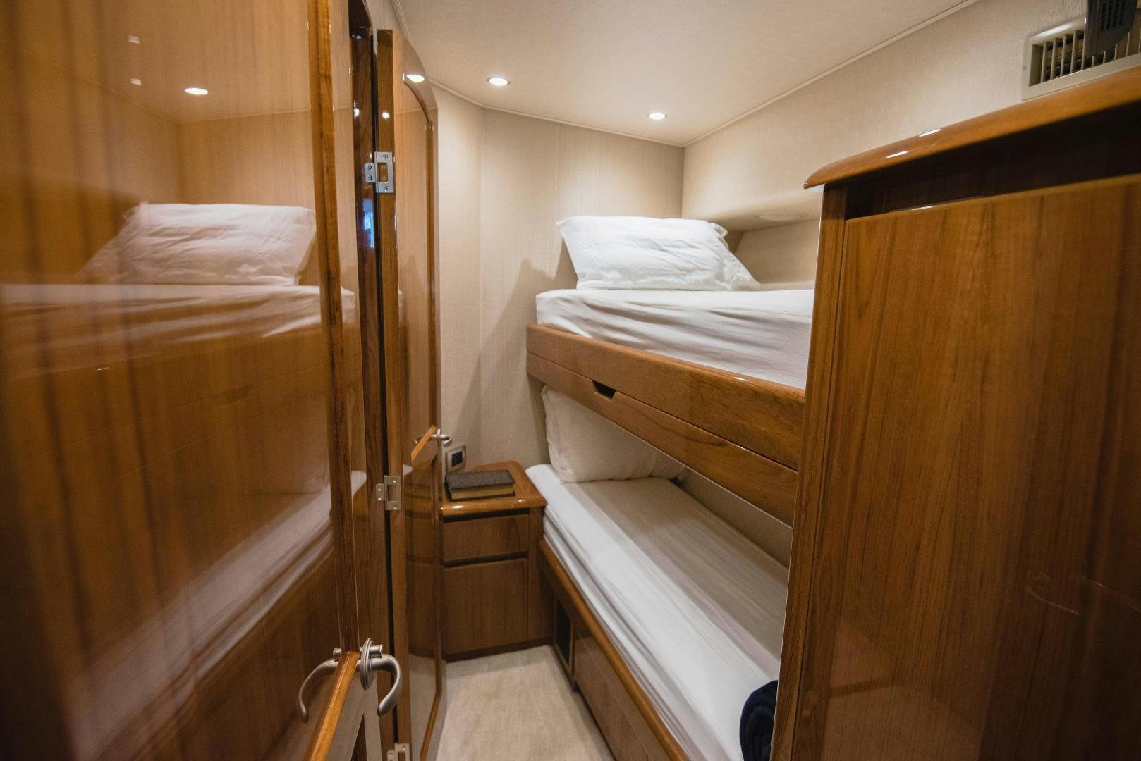 a couple of beds in a room aboard C STUDENT Yacht for Sale