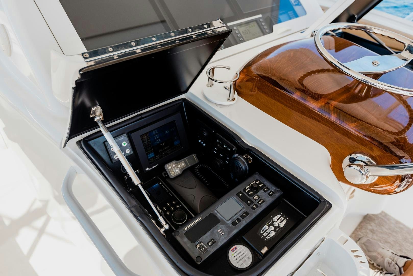 a close-up of a telephone aboard C STUDENT Yacht for Sale