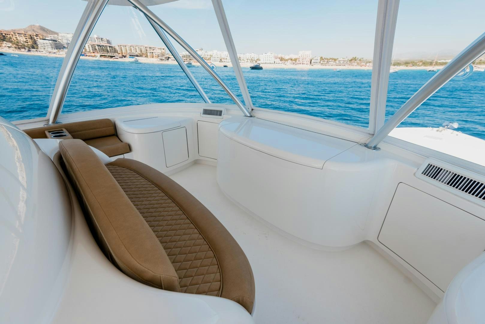 a boat with a seat and a pillow on the front aboard C STUDENT Yacht for Sale