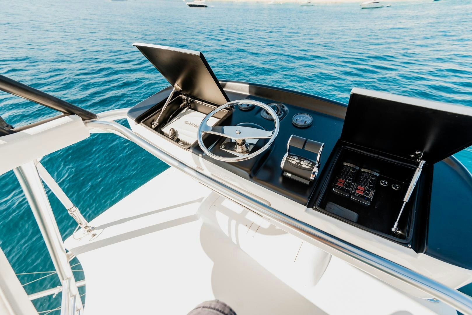 the front of a boat aboard C STUDENT Yacht for Sale