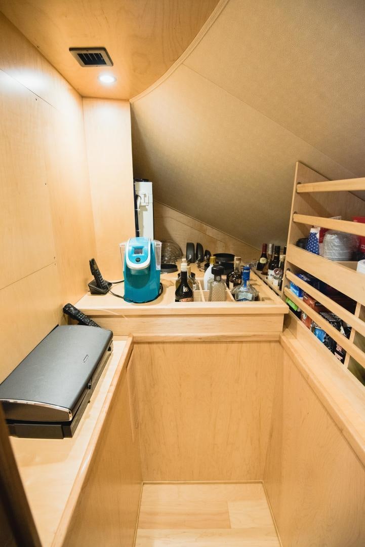 a kitchen with a sink and a stove aboard C STUDENT Yacht for Sale