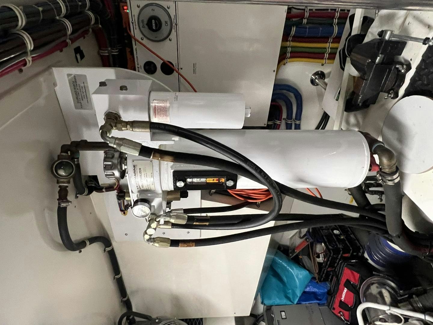 a machine with wires aboard LUCKY JOE Yacht for Sale