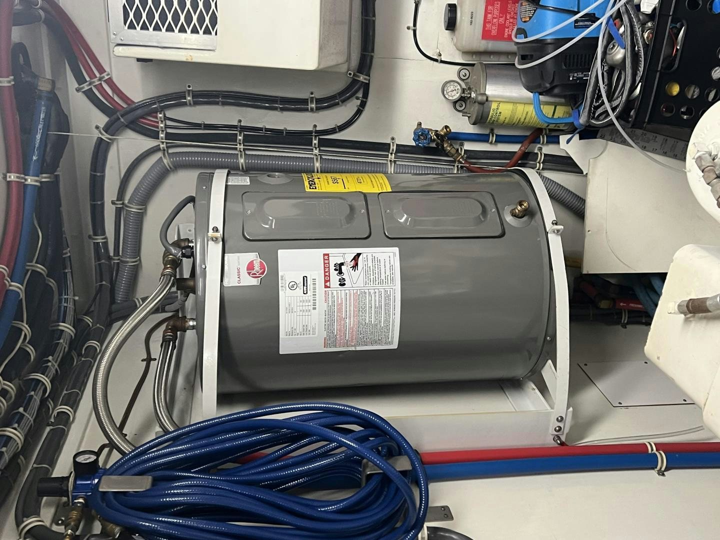 a machine with wires aboard LUCKY JOE Yacht for Sale