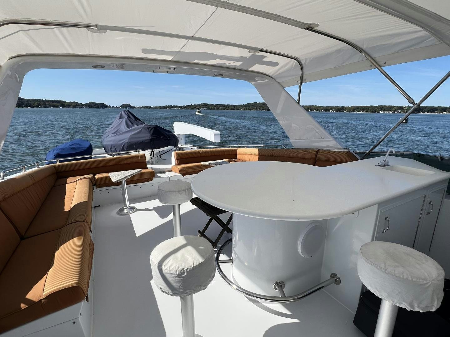 a boat on the water aboard LUCKY JOE Yacht for Sale