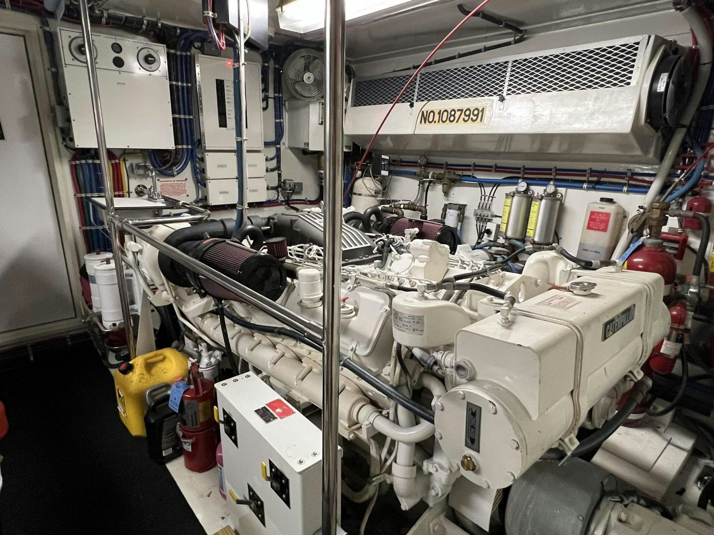 a room with machinery aboard LUCKY JOE Yacht for Sale