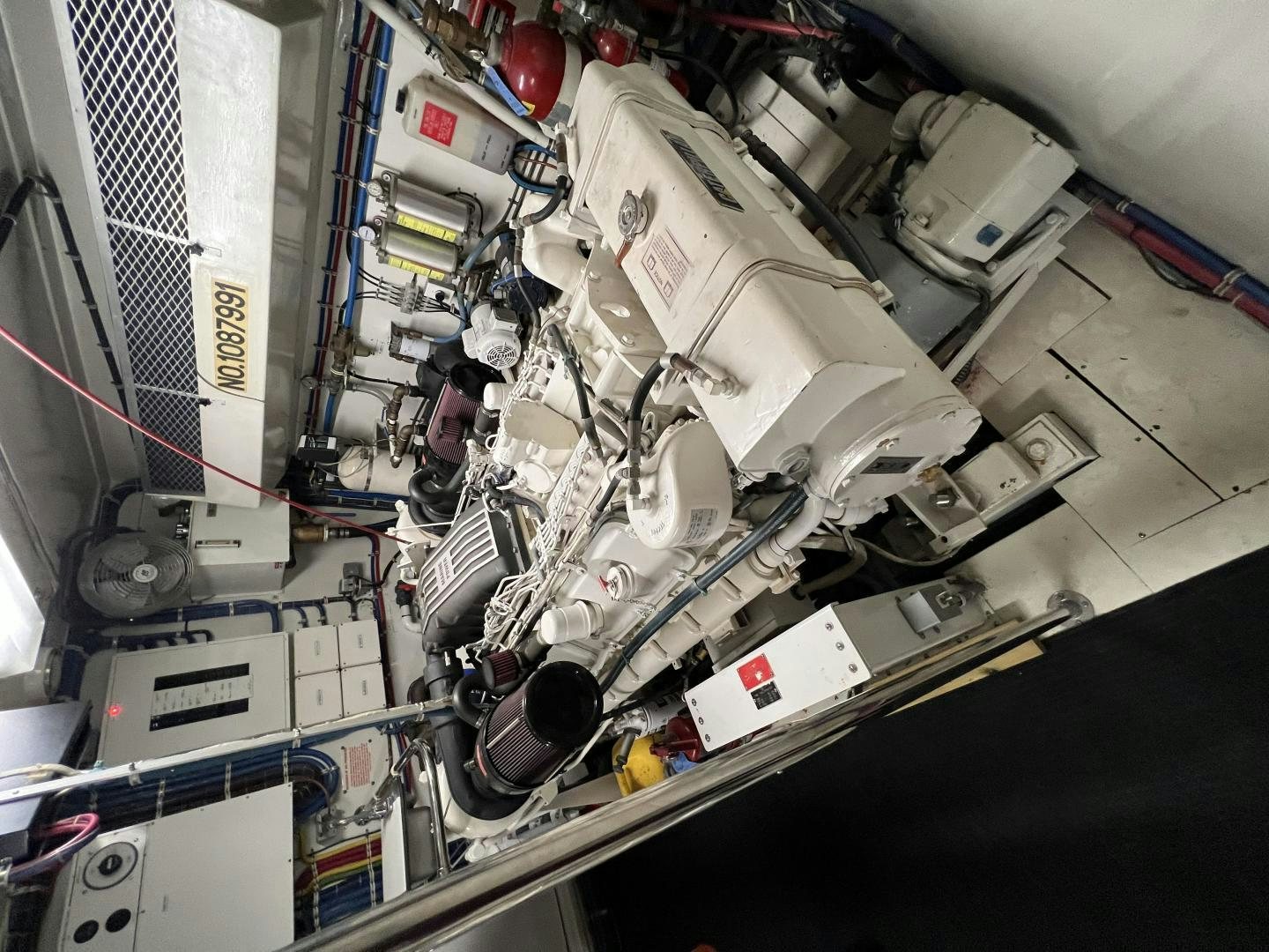 a machine with wires aboard LUCKY JOE Yacht for Sale