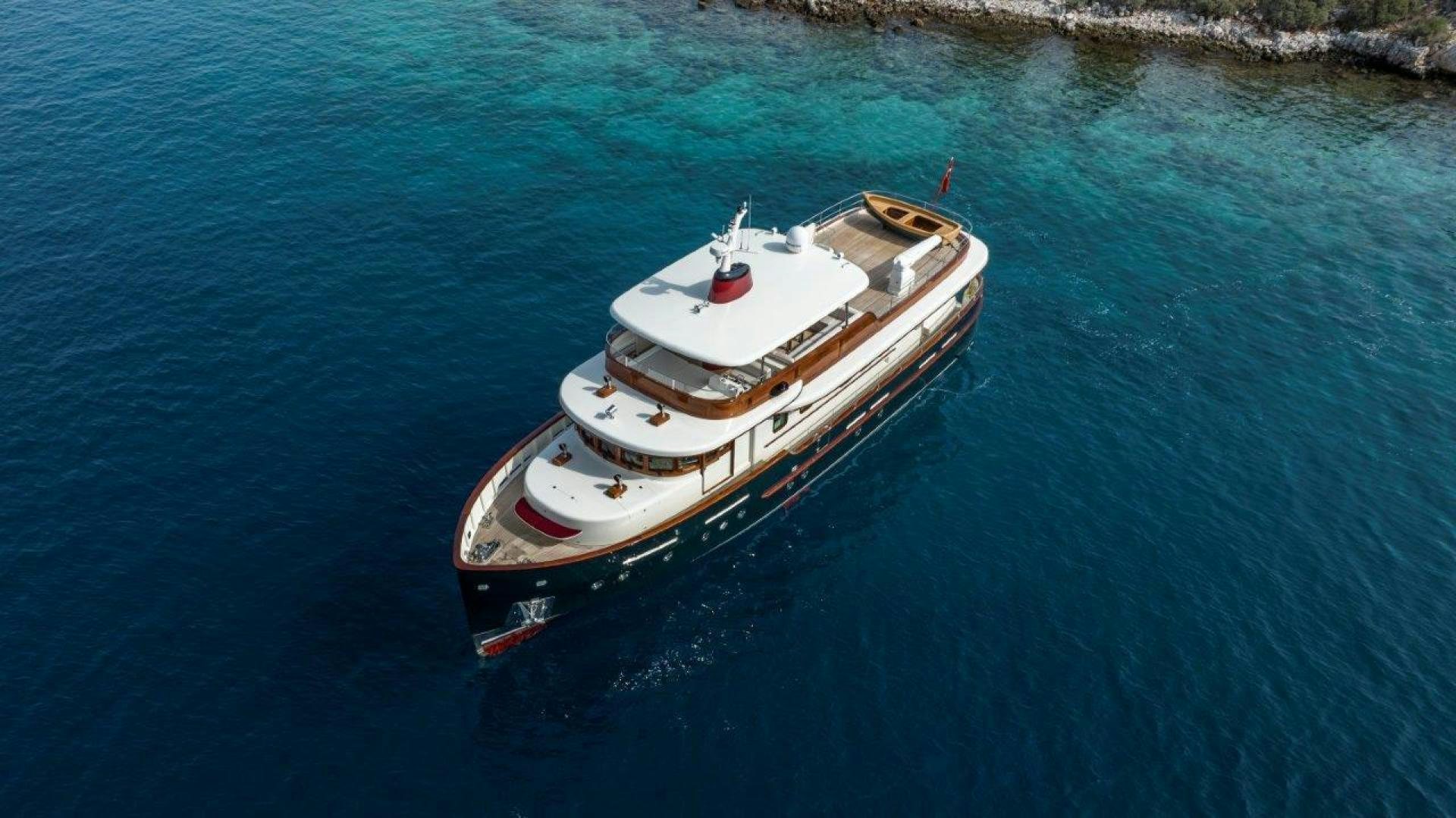 a boat in the water aboard MAGNOLIA ONE Yacht for Sale