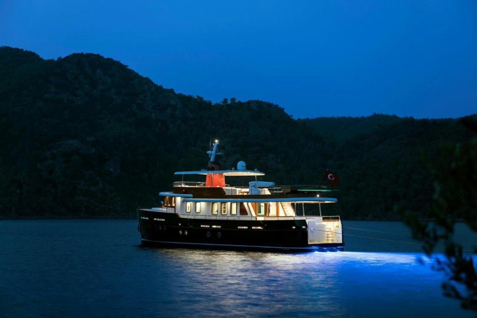 a boat on the water aboard MAGNOLIA ONE Yacht for Sale