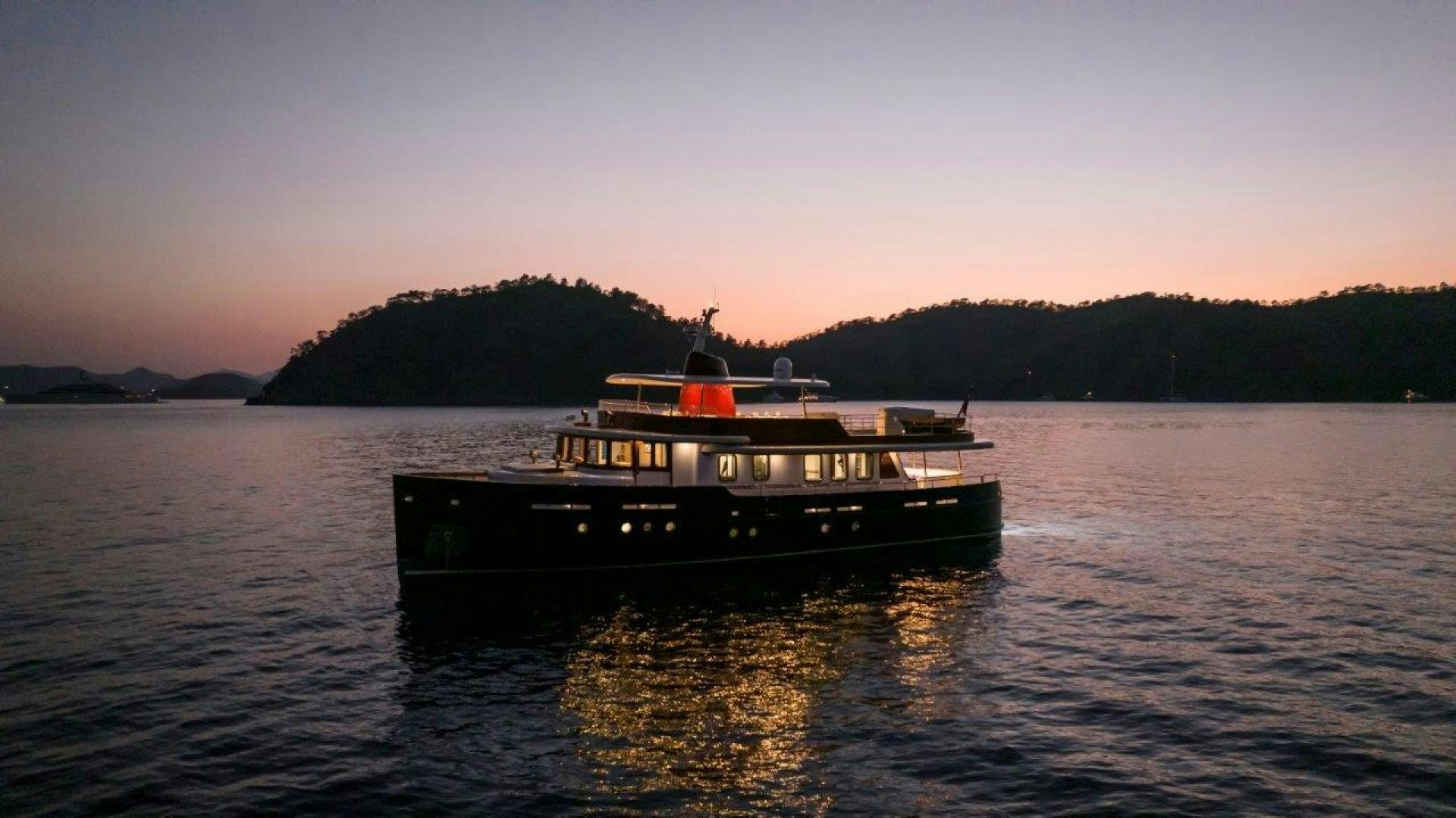 a boat on the water aboard MAGNOLIA ONE Yacht for Sale