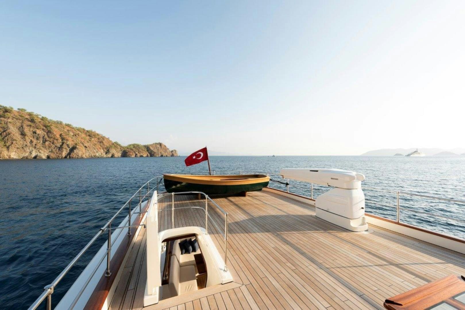 a boat on a body of water aboard MAGNOLIA ONE Yacht for Sale