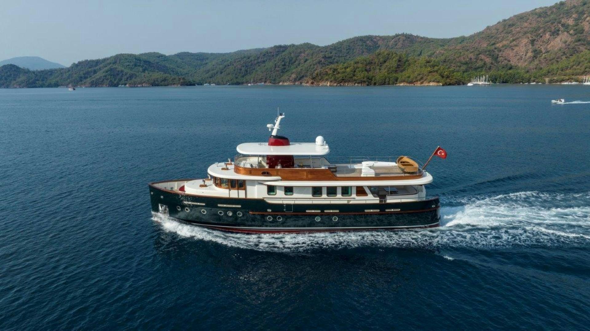 a boat on the water aboard MAGNOLIA ONE Yacht for Sale