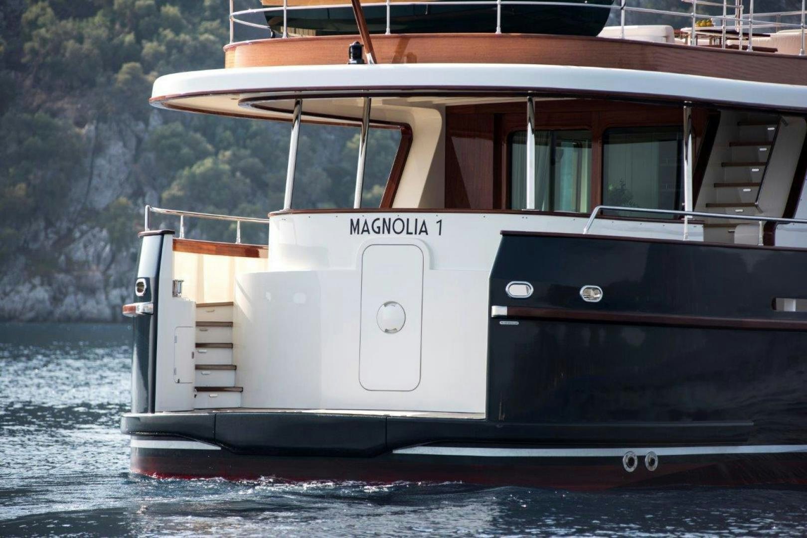 a boat on the water aboard MAGNOLIA ONE Yacht for Sale