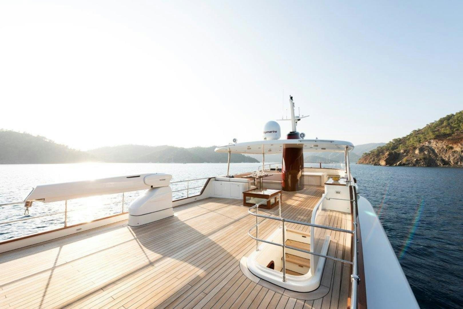 a boat on a body of water aboard MAGNOLIA ONE Yacht for Sale