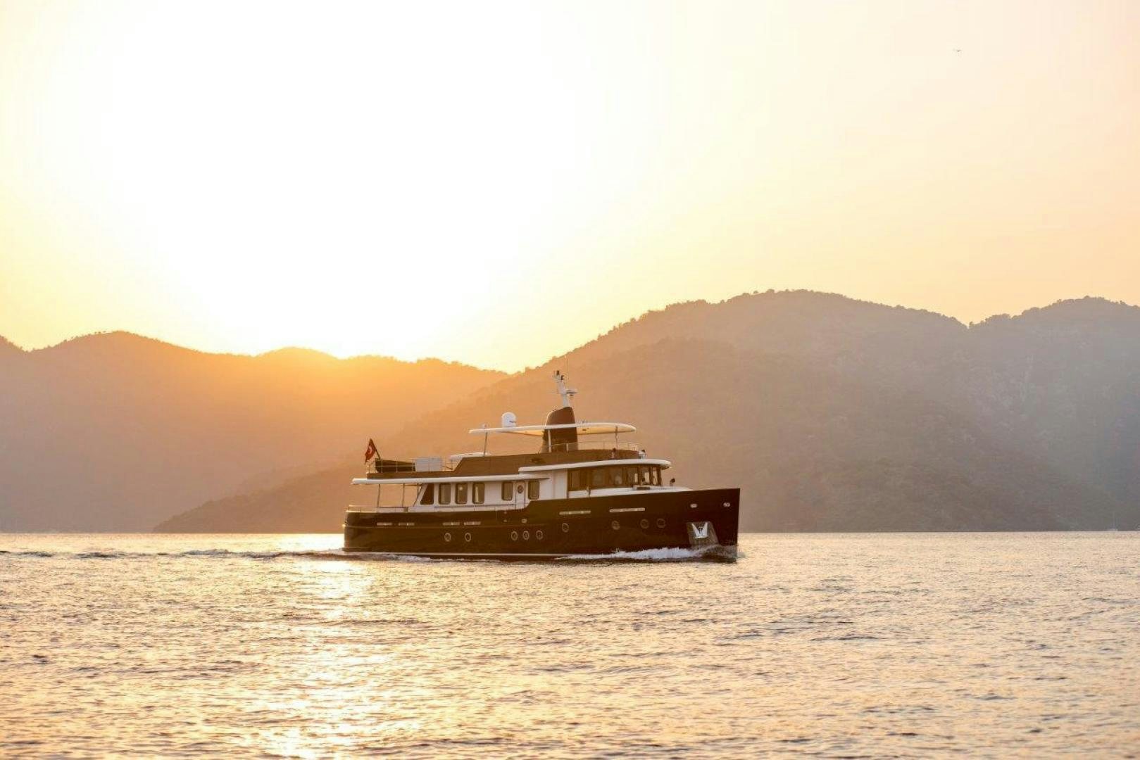 a boat on the water aboard MAGNOLIA ONE Yacht for Sale