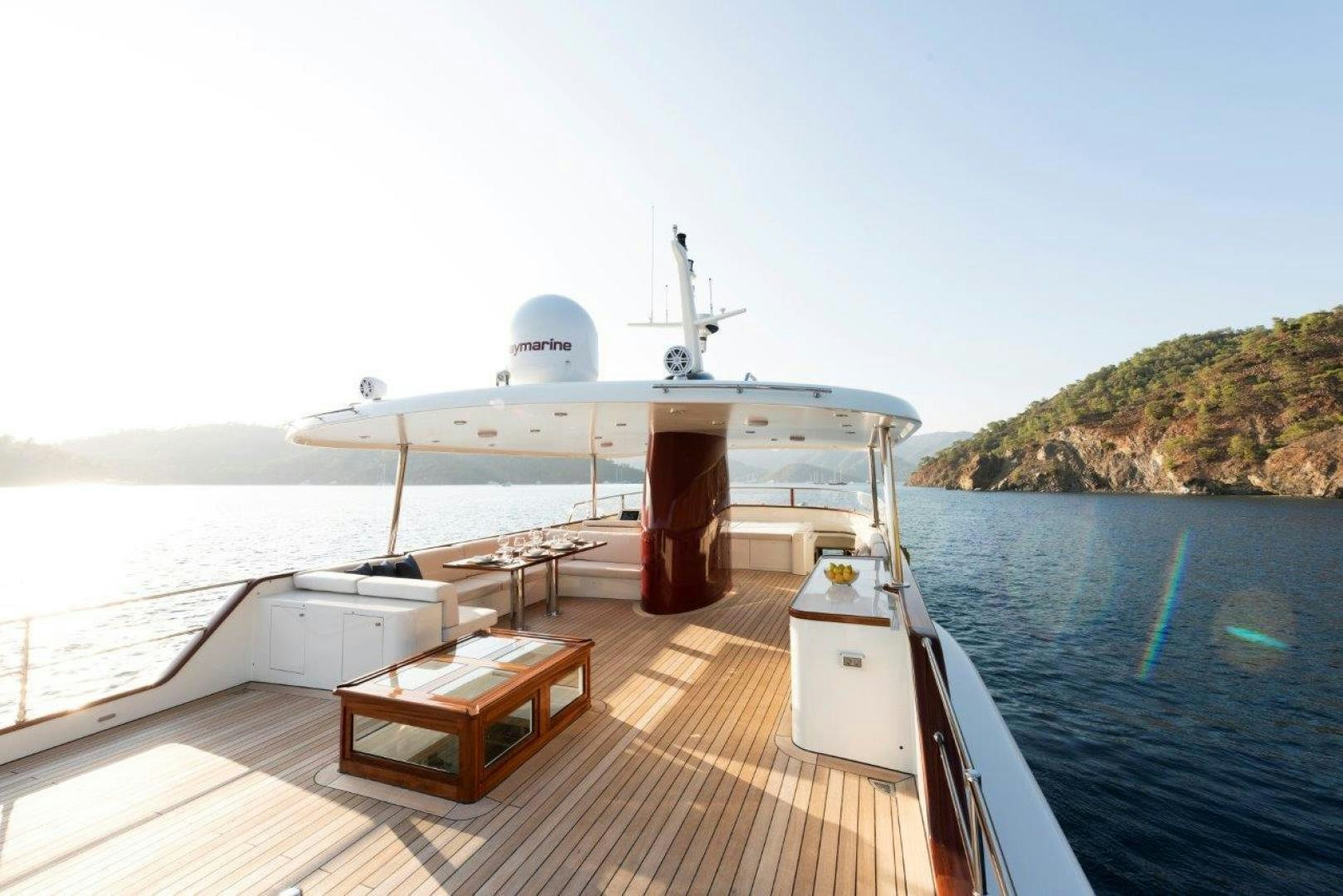 a boat on a body of water aboard MAGNOLIA ONE Yacht for Sale