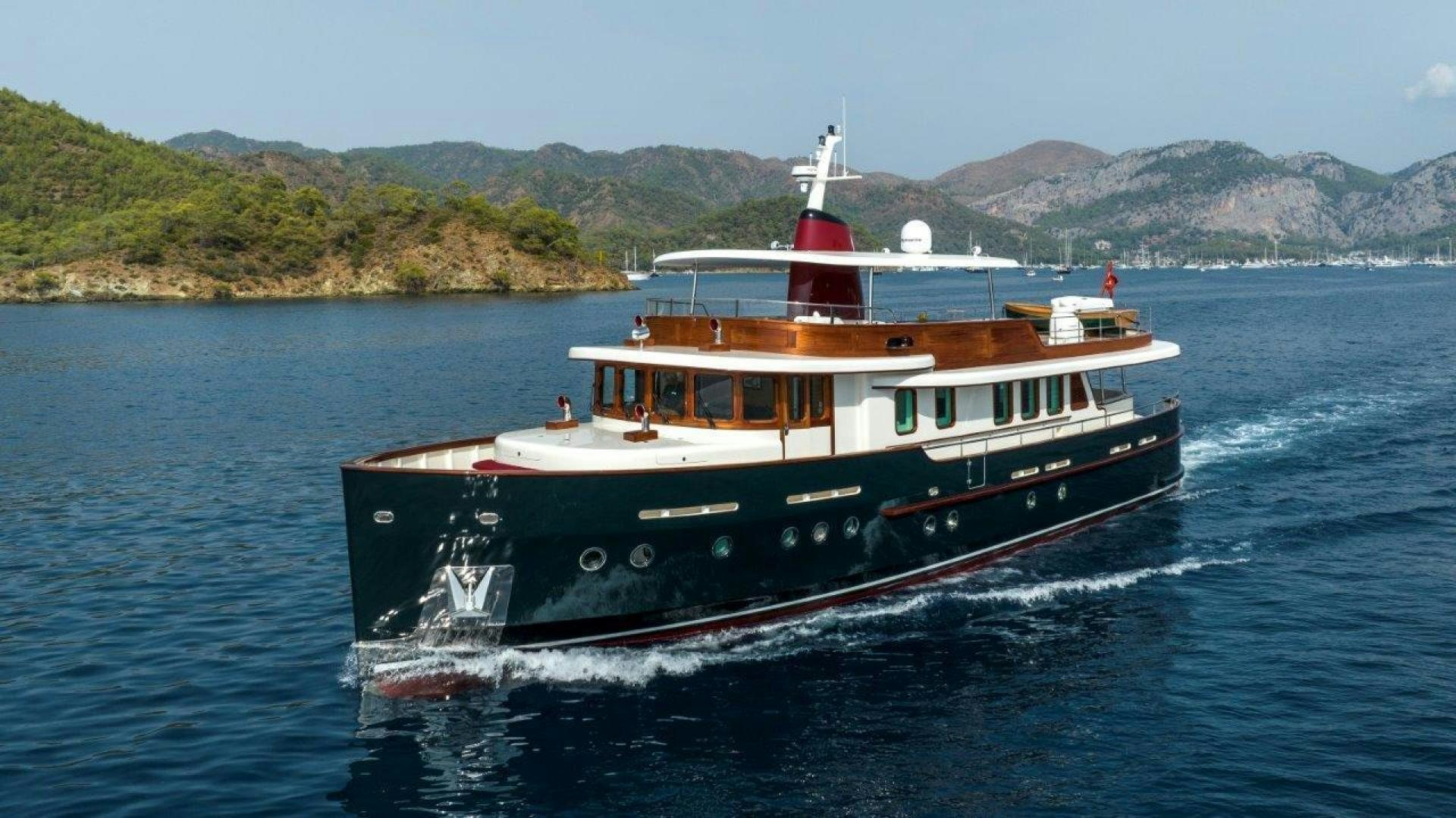 a boat on the water aboard MAGNOLIA ONE Yacht for Sale