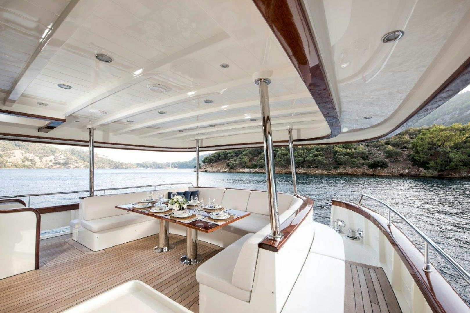 a boat on the water aboard MAGNOLIA ONE Yacht for Sale