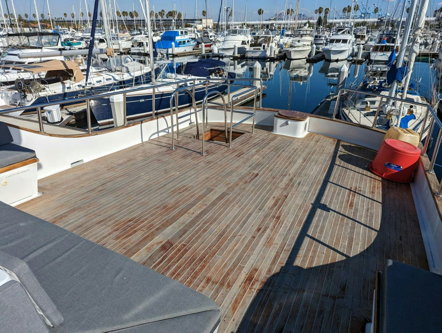 a deck with many boats aboard ISABELLA Yacht for Sale