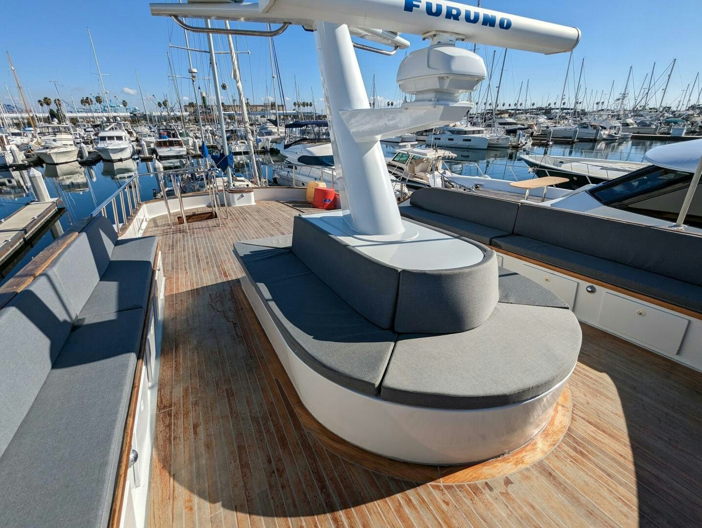 a deck with many boats aboard ISABELLA Yacht for Sale