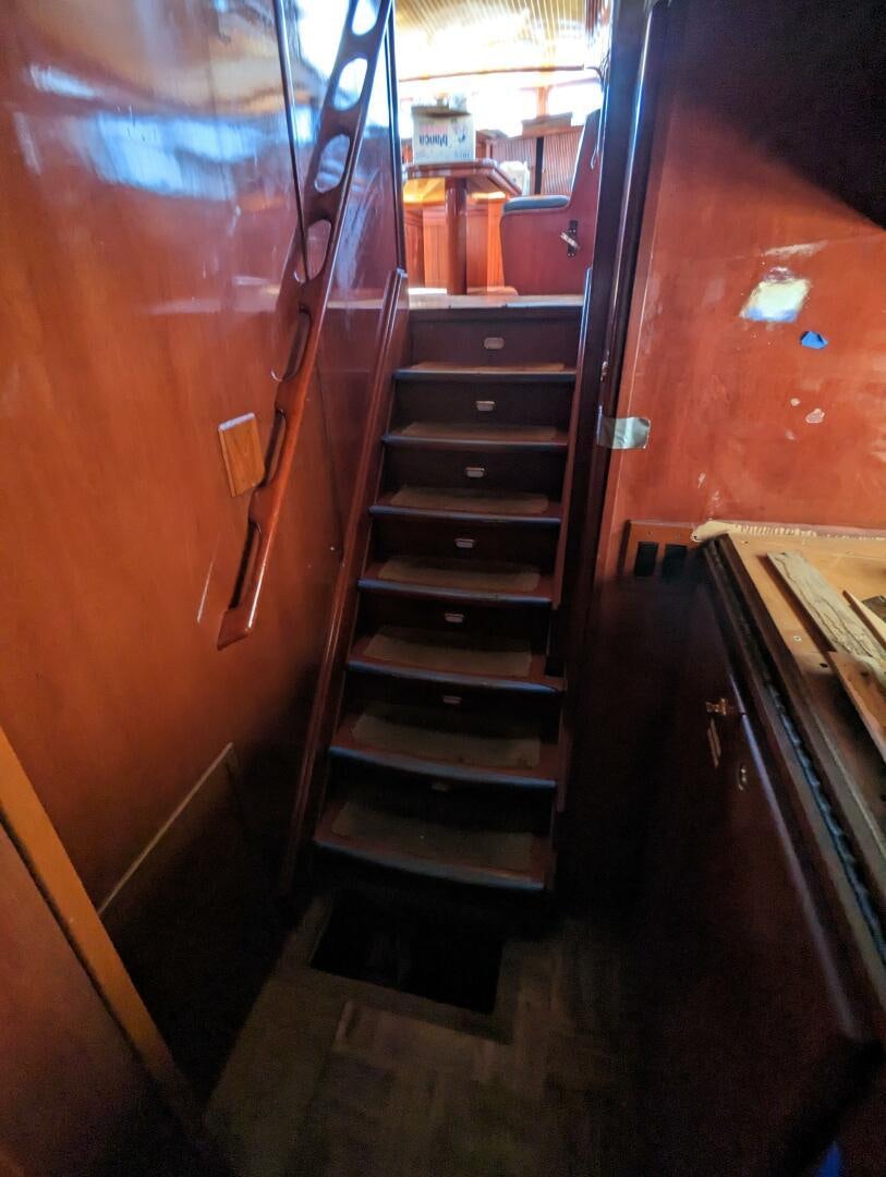 a door open with a door open aboard ISABELLA Yacht for Sale