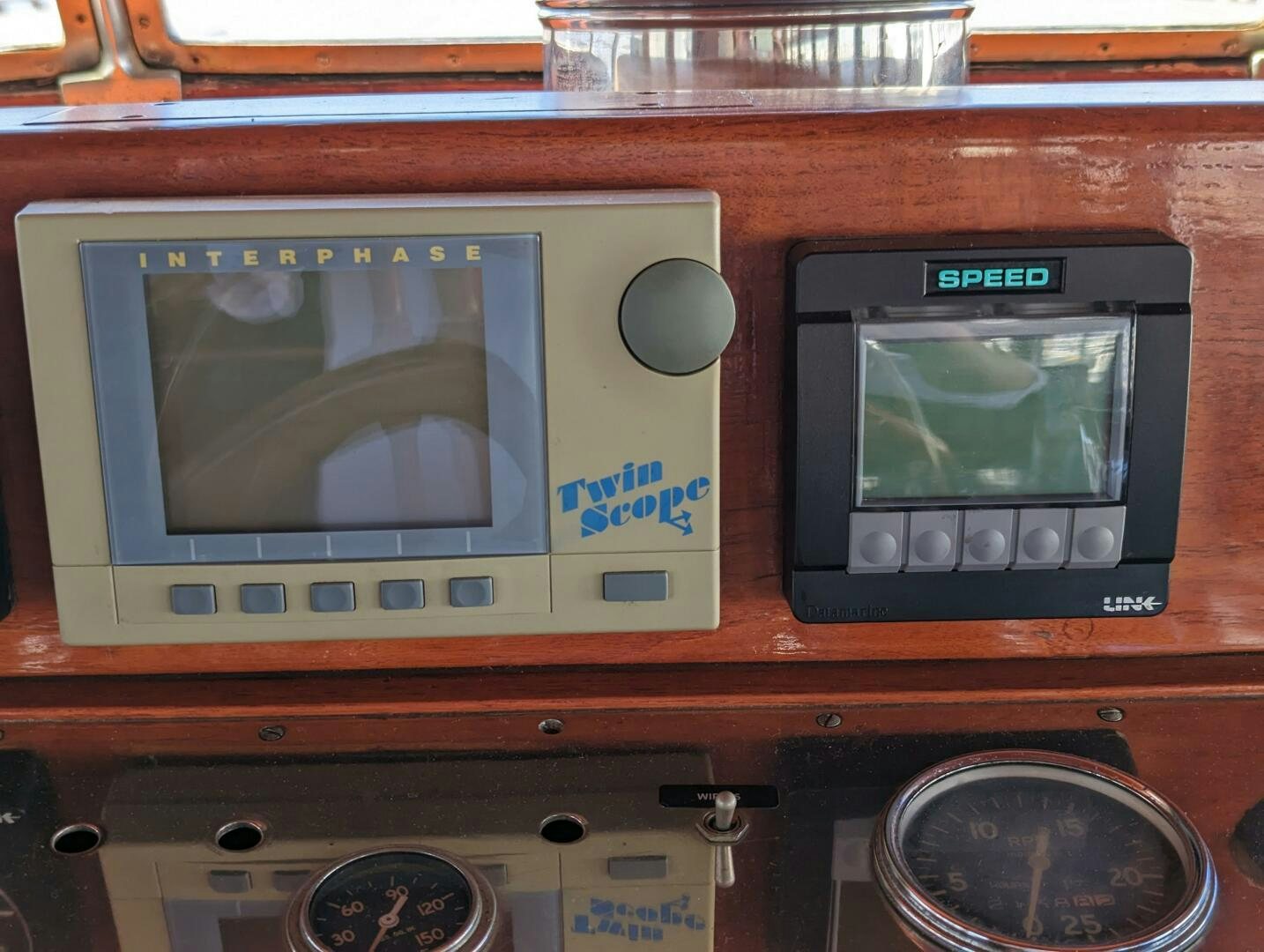 a microwave oven with a screen aboard ISABELLA Yacht for Sale