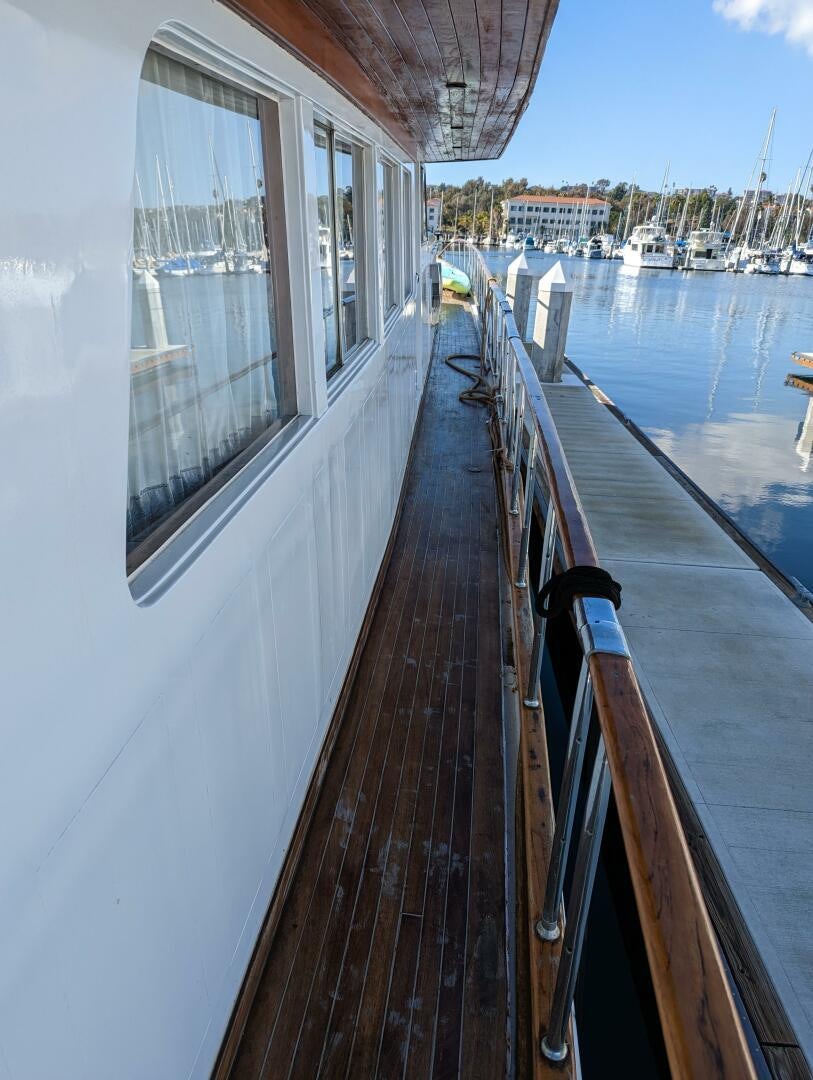 a train on a bridge aboard ISABELLA Yacht for Sale