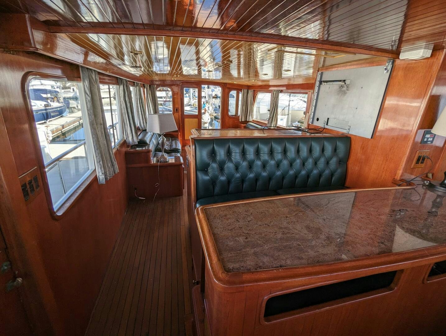 a room with a large black object aboard ISABELLA Yacht for Sale