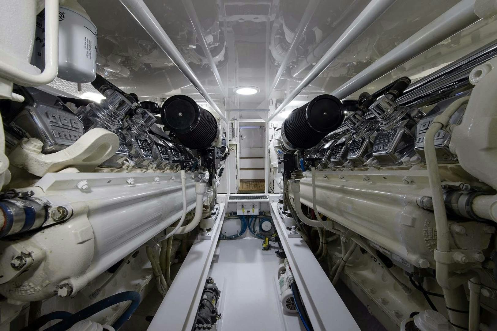 a large white machine aboard VAGRANT Yacht for Sale