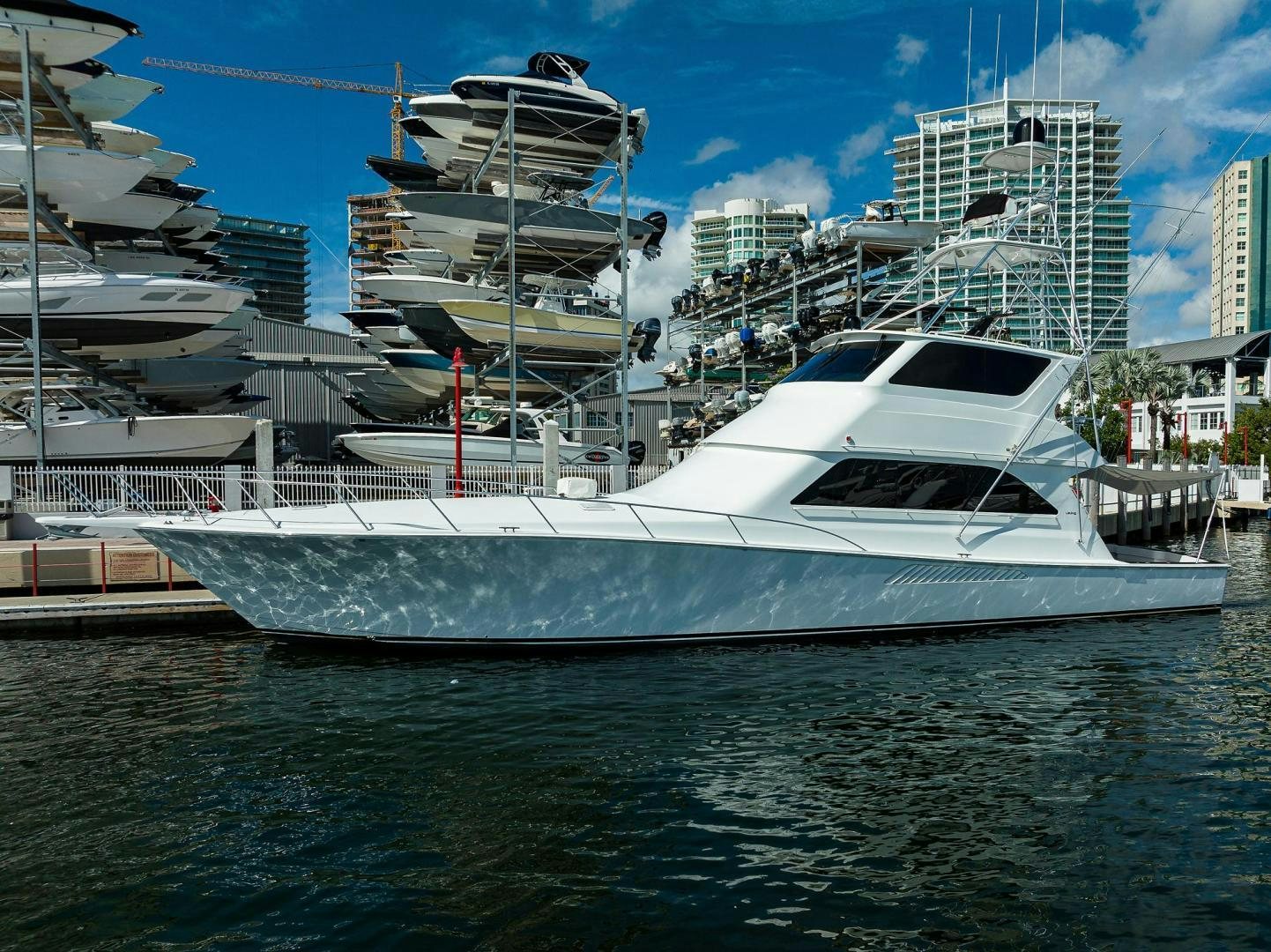 a large white yacht aboard VAGRANT Yacht for Sale