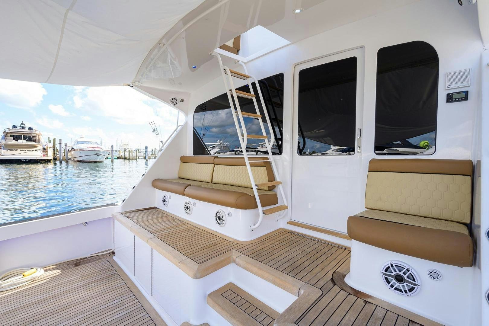 a boat on a trailer aboard VAGRANT Yacht for Sale