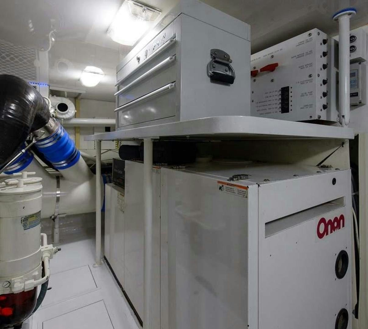 a person working in a lab aboard VAGRANT Yacht for Sale