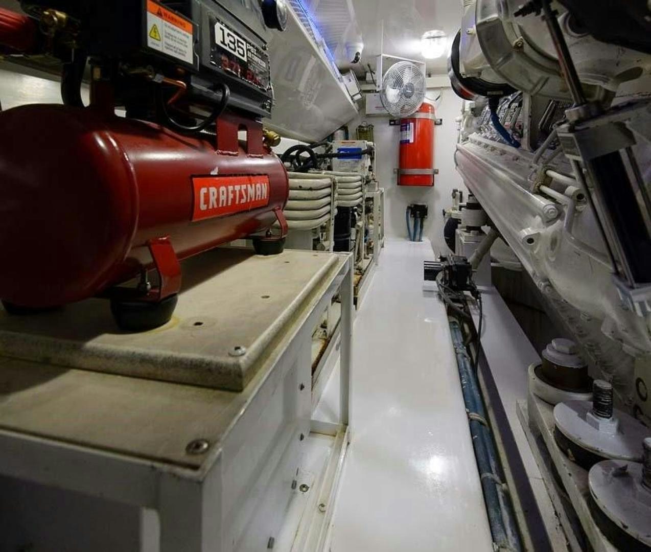 a machine with a red handle aboard VAGRANT Yacht for Sale