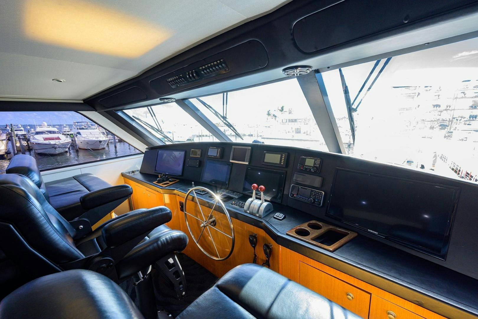inside of a vehicle aboard VAGRANT Yacht for Sale