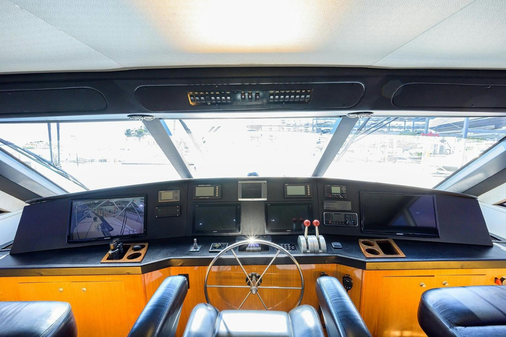 inside of a vehicle aboard VAGRANT Yacht for Sale