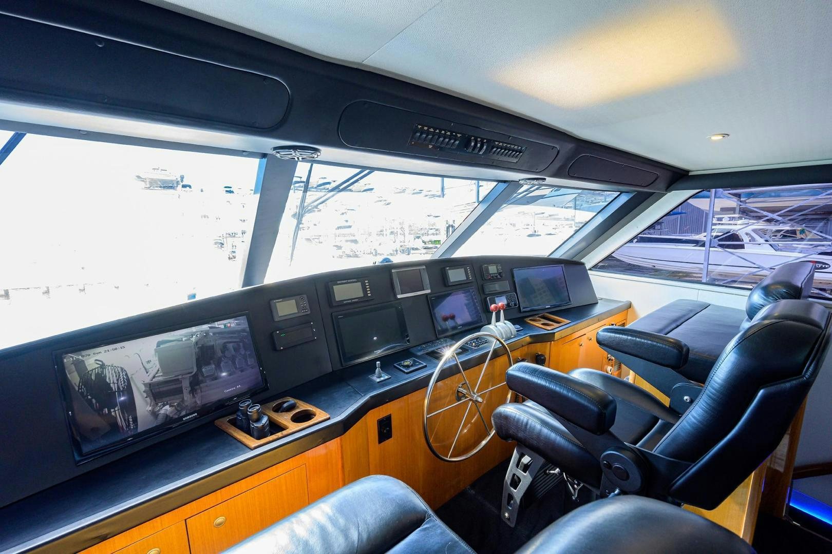 inside of a vehicle aboard VAGRANT Yacht for Sale