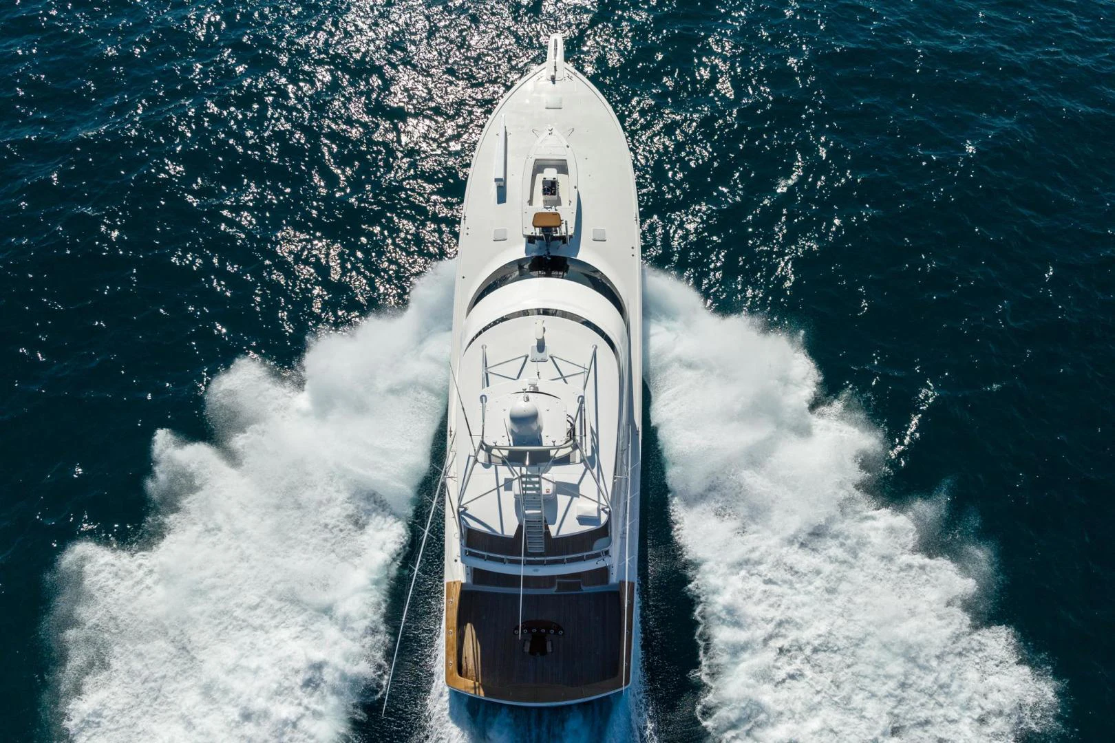 a space shuttle above the clouds aboard PANACEA Yacht for Sale
