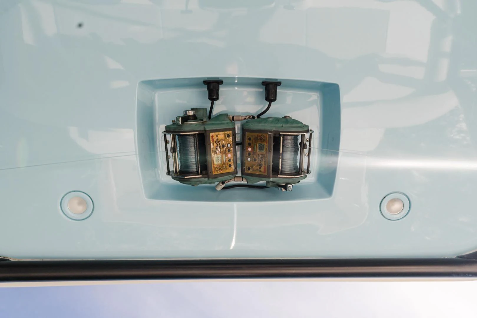 a close-up of a machine aboard PANACEA Yacht for Sale